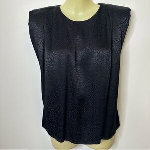 DO+BE Black Sleeveless Muscle Tee Blouse